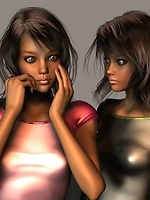 3D Sluts Cindy and Steph are in lesbian action